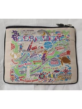 2018 Catstudio Bermuda Map Makeup  Cosmetics Bag Travel Storage Organizer Pouch